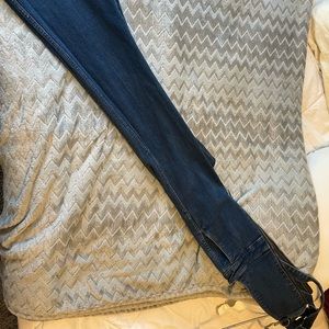 Denim flare overalls/jumpsuit